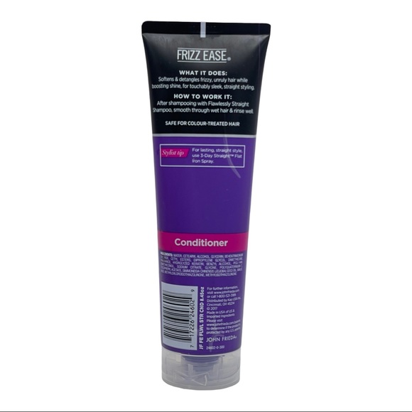 John Frieda Frizz Ease Flawlessly Straight Shampoo & Conditioner 8.45 oz Keratin - Picture 9 of 11